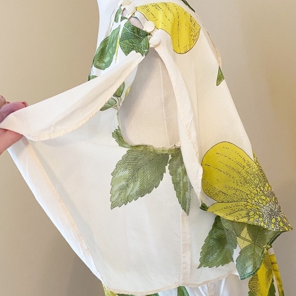 Anthropologie Maeve Floral Flutter Sleeve Maya Top - 2 - Picture 11 of 14